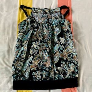 Bohemian silk tank top